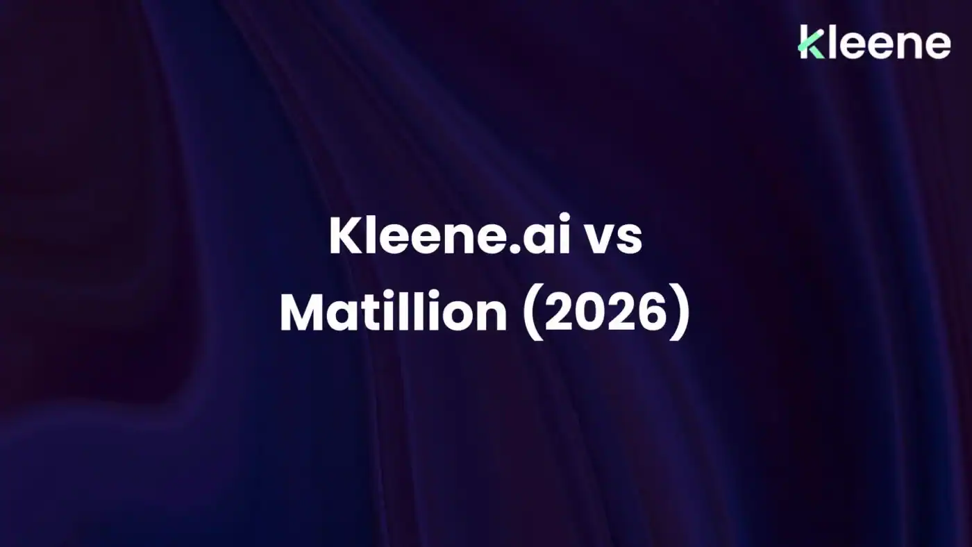 Kleene.ai vs Matillion 2026 Comparison